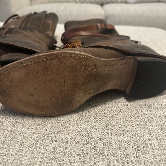 Freebird by Steven Olive Ravi Women’s Lace-Up Mid-Calf Brown Combat Boots - Picture 5 of 6